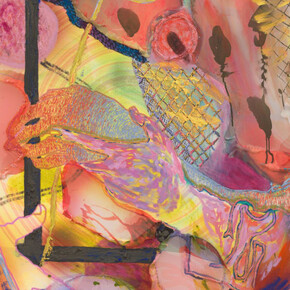 Gaby Collins-Fernandez, Handsy at the apocalypse, 2024. Courtesy of Rachel Uffner Gallery