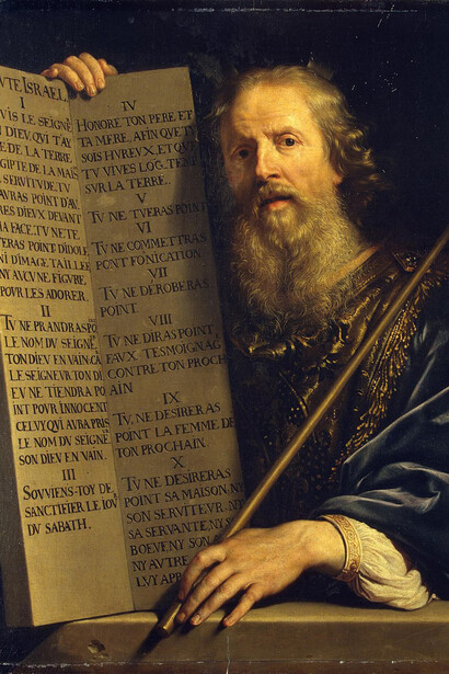 Moses with the Ten Commandments by Philippe de Champaigne