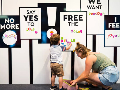 PlayUp, exhibition view. Courtesy of the Museum of Australian Democracy