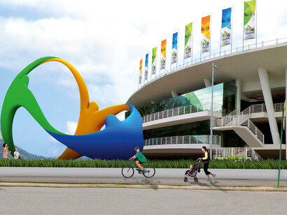 O símbolo dos Jogos Olímpicos Rio 2016