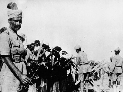 In India: Kashmir revolt: prison camp, 1931