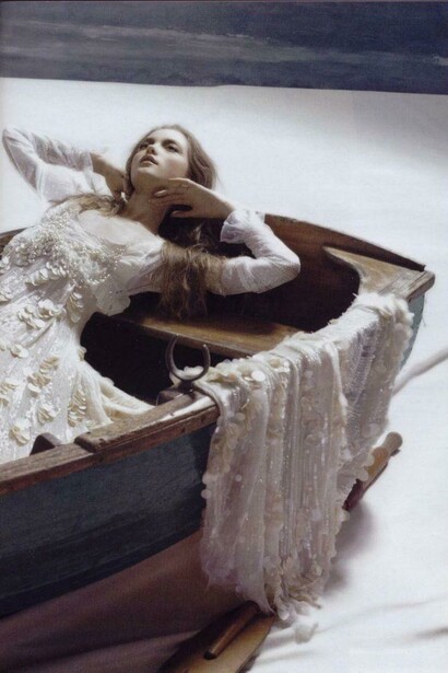 Vlada Roslyakova as  Lady of the Lake - Russian Vogue