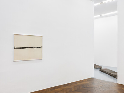 Richard Nonas, Slow narrative, exhibition view. Courtesy of Galerie Hubert Winter