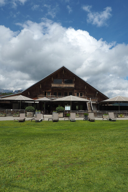Le Club du Mont d’Arbois in Megève, the garden