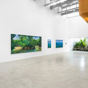 Miguel Penha Chiquitano, Água da mata, vista da exposição. Cortesia de Zipper Galeria
