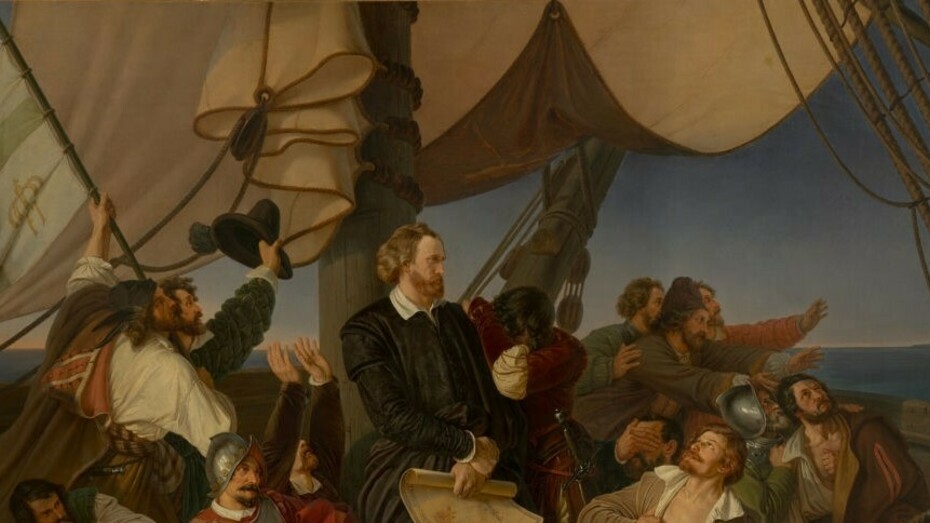 Christopher Columbus Discovers America