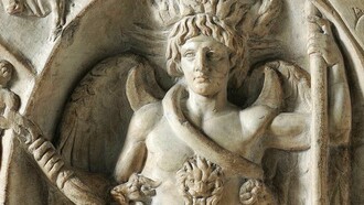 Particolare del rilievo marmoreo del dio Aion - Prima metà del II secolo d.C.