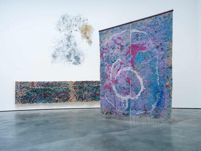 Igshaan Adams, Unsettling dust: the body’s archive, exhibition view. Courtesy of Guggenheim Museum Bilbao