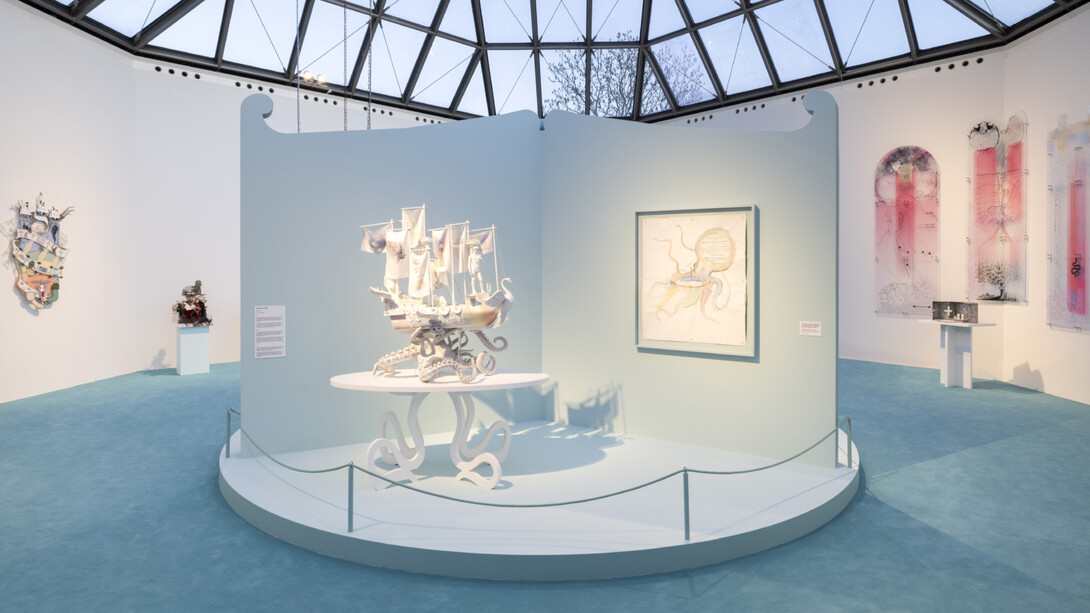 Simon Fujiwara, A whole new world, vue de l'exposition. Avec l'aimable autorisation de Mudam Luxembourg