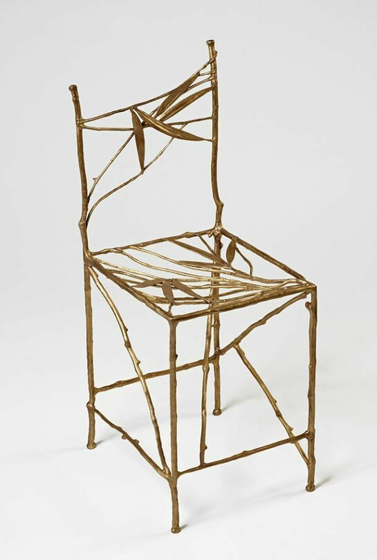 Claude Lalanne (b. 1924), Chaise Feuilles Bamboo (Droite), 2009/2010, Bronze, 75 x 33.5 x 29 cm; (29 1/2 x 13 1/4 x 11 3/8 in.), Edition of 8 + 4 AP, Copyright the artist, Courtesy Ben Brown Fine Arts 