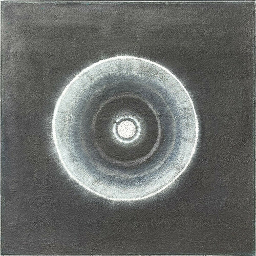 Laura Manuel, Nova, Acrylic and Sand on Canvas 24 x 24”/2024
