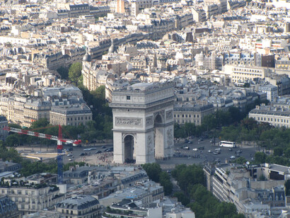 Arc de Triomphe en Paris, França