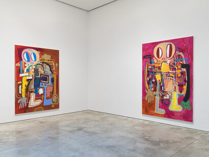 André Butzer, exhibition view. Courtesy of Skarstedt