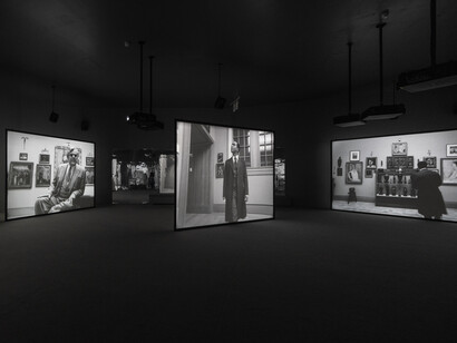 Isaac Julien, Once again... (statues never die), exhibition view. Courtesy of the MCA
