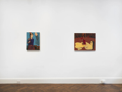 Samira Abbassy, Psychic intrusion, exhibition view. Courtesy of Richard Saltoun Gallery