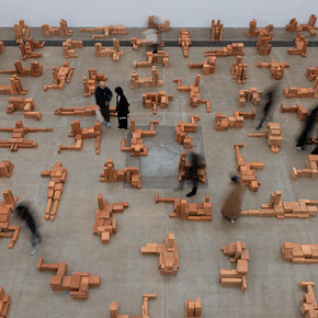Antony Gormley, Body buildings, exhibition view. Courtesy of Galleria Continua