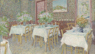 Vincent Van Gogh. Interno di un ristorante. Estate 1887, olio su tela. Otterlo, Kroller–Muller Museum, The Netherlands

