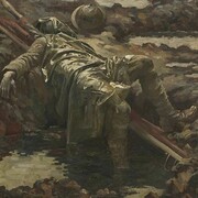 The Dead Stretcher-Bearer by Gilbert Rogers, 1919 © IWM ART 3688