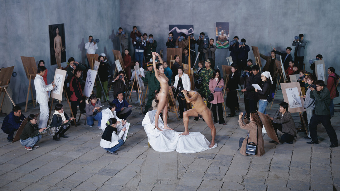 Wang Qingsong, Moma Studio,170 x 300 cm, 2005 © Wang Qingsong, courtesy Huxley-Parlour Gallery