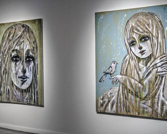 Mohannad Orabi, Exhibition view. Courtesy of Ayyam Gallery