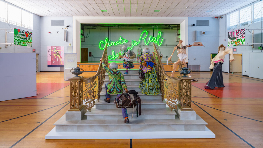 Various artists, The campus, exhibition view. Courtesy of kaufmann repetto. Photos by Yael Eban and Matthew Gamber