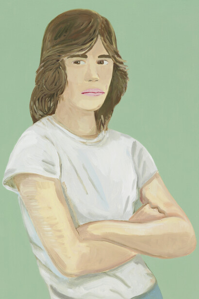 Brian Calvin, The (Matt Dillon) Pose, 2014, Oil on canvas, 30 x 24 inches (76.2 x 61 cm). Courtesy Anton Kern Gallery, New York