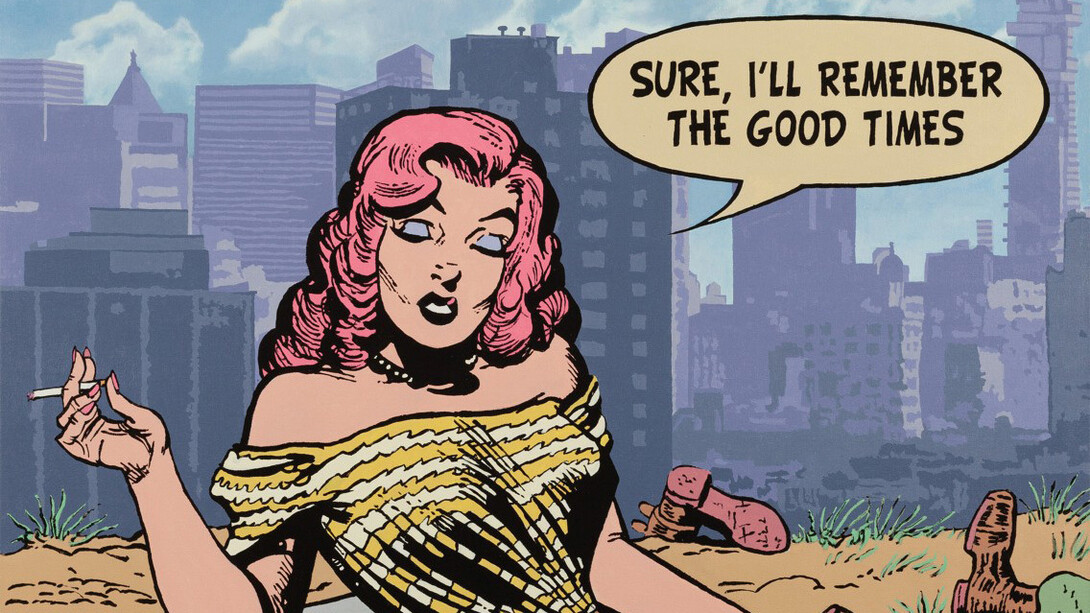 Jerry Kearns, Good times (detail), 2023. Courtesy of Modernism Inc. 