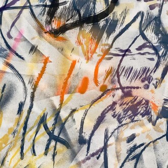 Julie Mehretu, This manifestation of historical restlessness (detail), 2022. Courtesy of Philadelphia Museum of Art