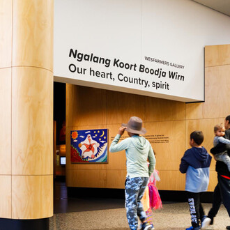 Ngalang koort boodja wirn, exhibition view. Courtesy of Western Australian Museum