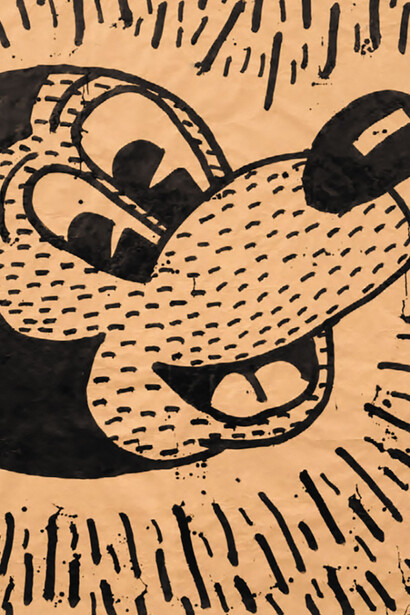 Keith Haring, Untitled (detail), 1981 - 1982. Courtesy of Opera Gallery