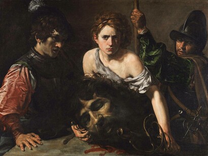 Caravaggio. David con la cabeza de Goliat. 1609. Roma, Galería Borghese.