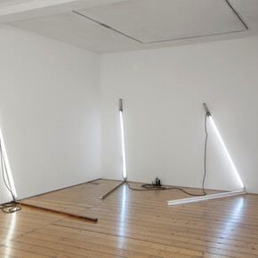 Pedro Cabrita Reis. From left: London Angles #2, 2014; London Angles #1, 2014; London Angles #3, 2014, courtesy of the Artist and Sprovieri, London, Photograph by Sebastiano Pellion di Persano