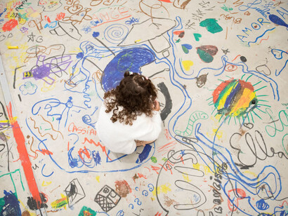 Para crianças: experiências com a arte desde 1968, vista da exposição. Cortesia da Pinacoteca