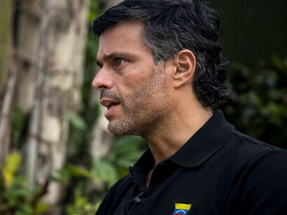 Leopoldo López concede una entrevista en su residencia de Madrid