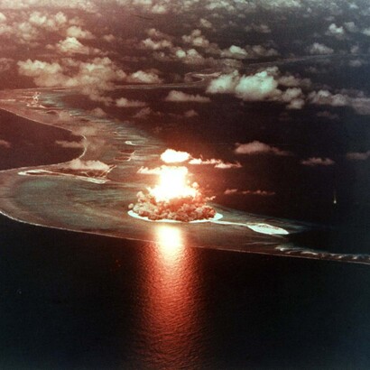 Un “inverno nucleare” oscurerebbe il sole, causando carestie globali. Test atomico a Seminole, 1956