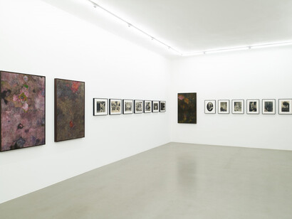Sarah Schumann, Collages and paintings from 1954 to 1982, ausstellungsansicht. Mit freundlicher genehmigung von Meyer Riegger