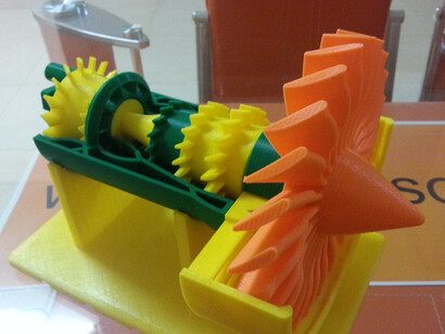 Modelo producido con una impresora en 3D