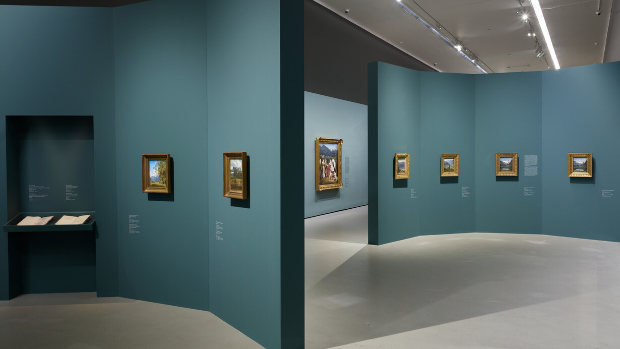 Ferdinand Georg Waldmüller, Nach der natur gemalt, ausstellungsansicht. Mit freundlicher genehmigung des Lower Belvedere