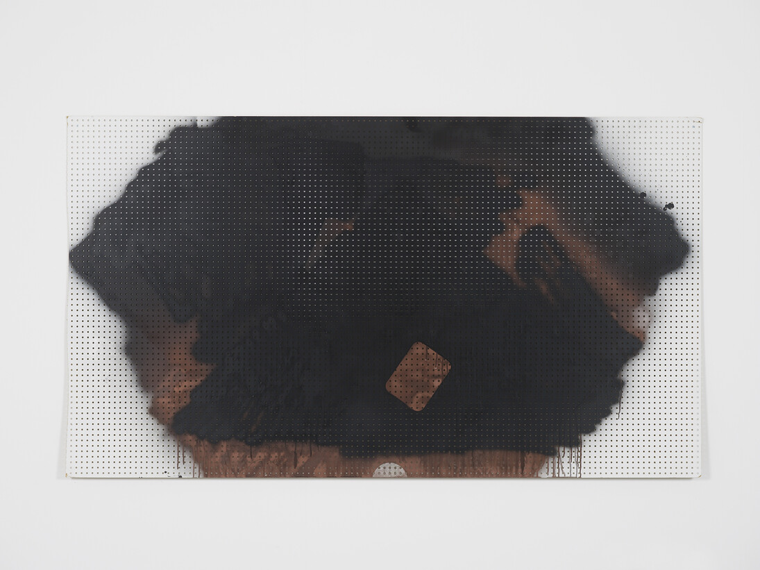 Michael Krebber, MP-KREBM-00095, lochplatte, 100 x 177 cm, 39 3/8 x 69 3/4 in, 2013 © Michael Krebber, courtesy Maureen Paley, London
