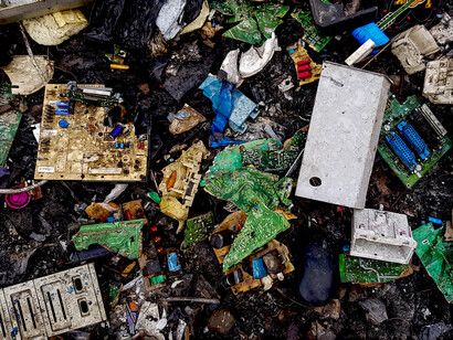 Discarded electronic waste