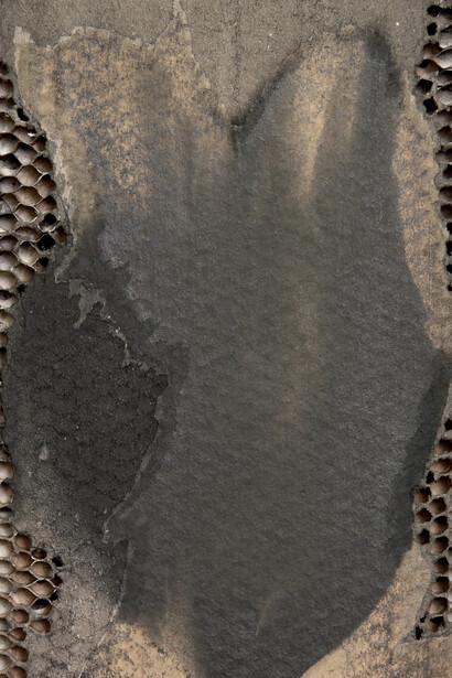 Jeon Gi-ok, Tree trace 1 (detail), 2026. Courtesy of Atelier 9