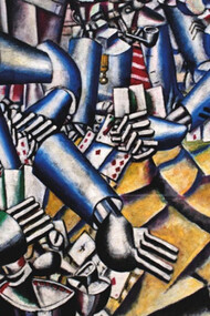 Fernand Léger, "La partie de cartes", dettaglio, 1917, Kröller-Müller Museum, Otterlo, The Netherlands