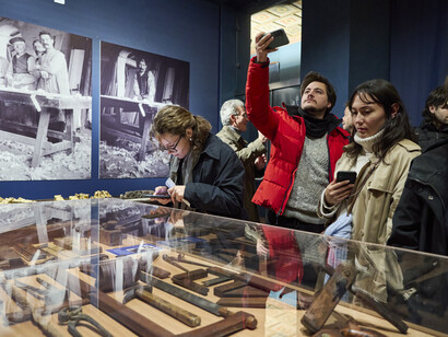 Officina Bardini. L’arte del legno, vue d'exposition. Avec l'aimable autorisation de la Fondation MUS.E