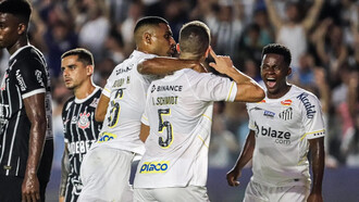 Tanto o Santos de 2023 quanto o Corinthians de 2024 enfrentam crises estruturais semelhantes: dívidas, elencos frágeis e trocas constantes de técnicos. Entenda como essas semelhanças podem influenciar o futuro de ambos os clubes. Foto: Reinaldo Campos/AGIF