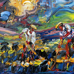 Liam O'Neill, Beirt sa chom (detail). Courtesy of Gormleys Fine Art