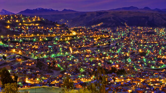 Sergio Pessolano, Vista notturna di La Paz, Bolivia