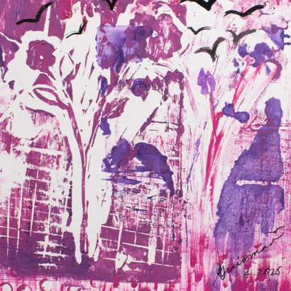 Guiomar Giraldo-Baron, Garden V (detail), 2026. Courtesy of Fountain House Gallery 