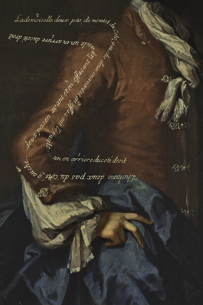 Tessa Traeger, The Calligraphy of Dance 22, A Swagger c.1700