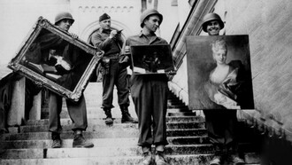 Soldats de l'unité de protection et de sauvetage des œuvres et objets d’art d’Europe