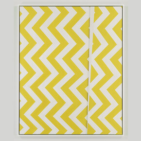 Gibb Slife, Untitled (Zig Zag), 2014, oil on canvas, 60 x 48 inches